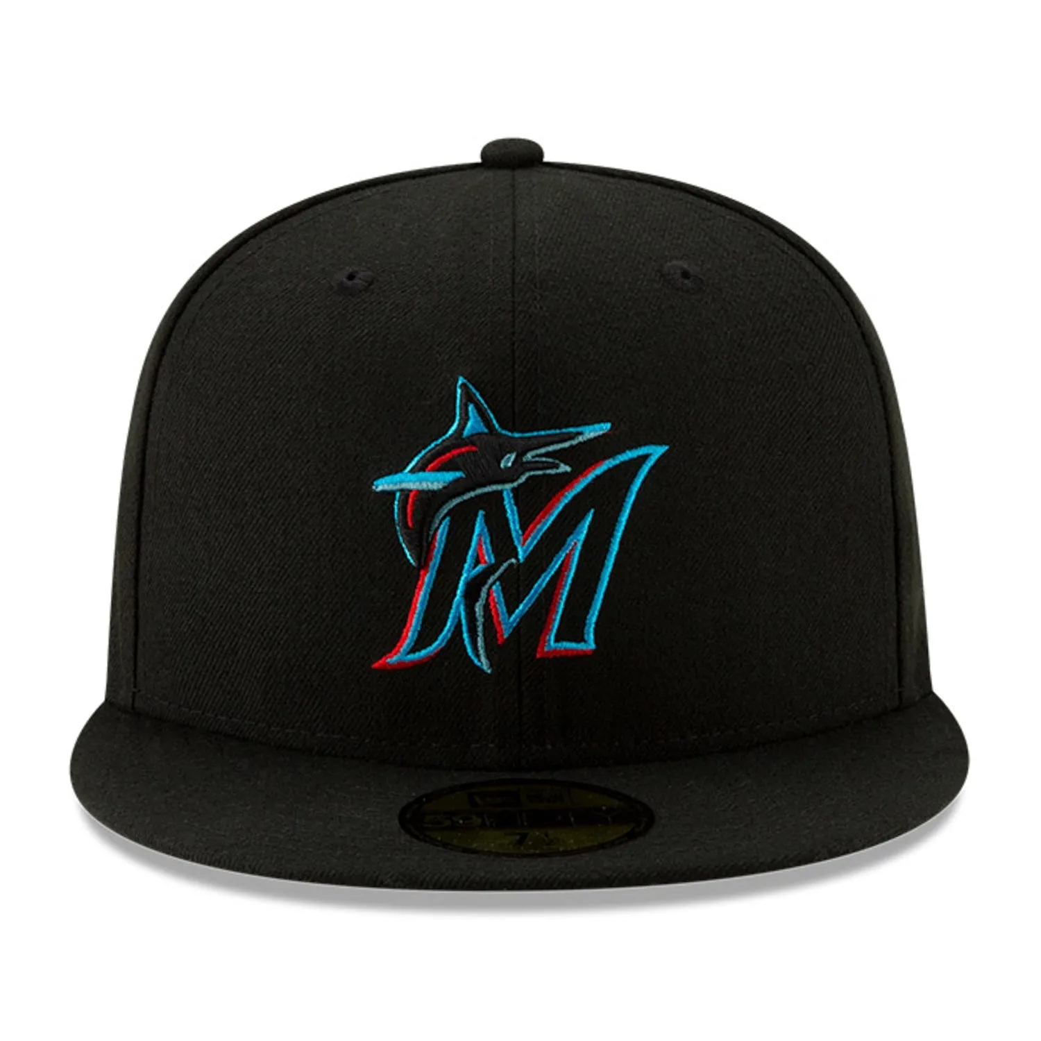 New Era 59Fifty Authentic Collection Miami Marlins Game Hat - Black