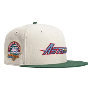 New Era 59Fifty Houston Astros 45th Anniversary Patch Word Hat - Stone, Green, Indigo, Red