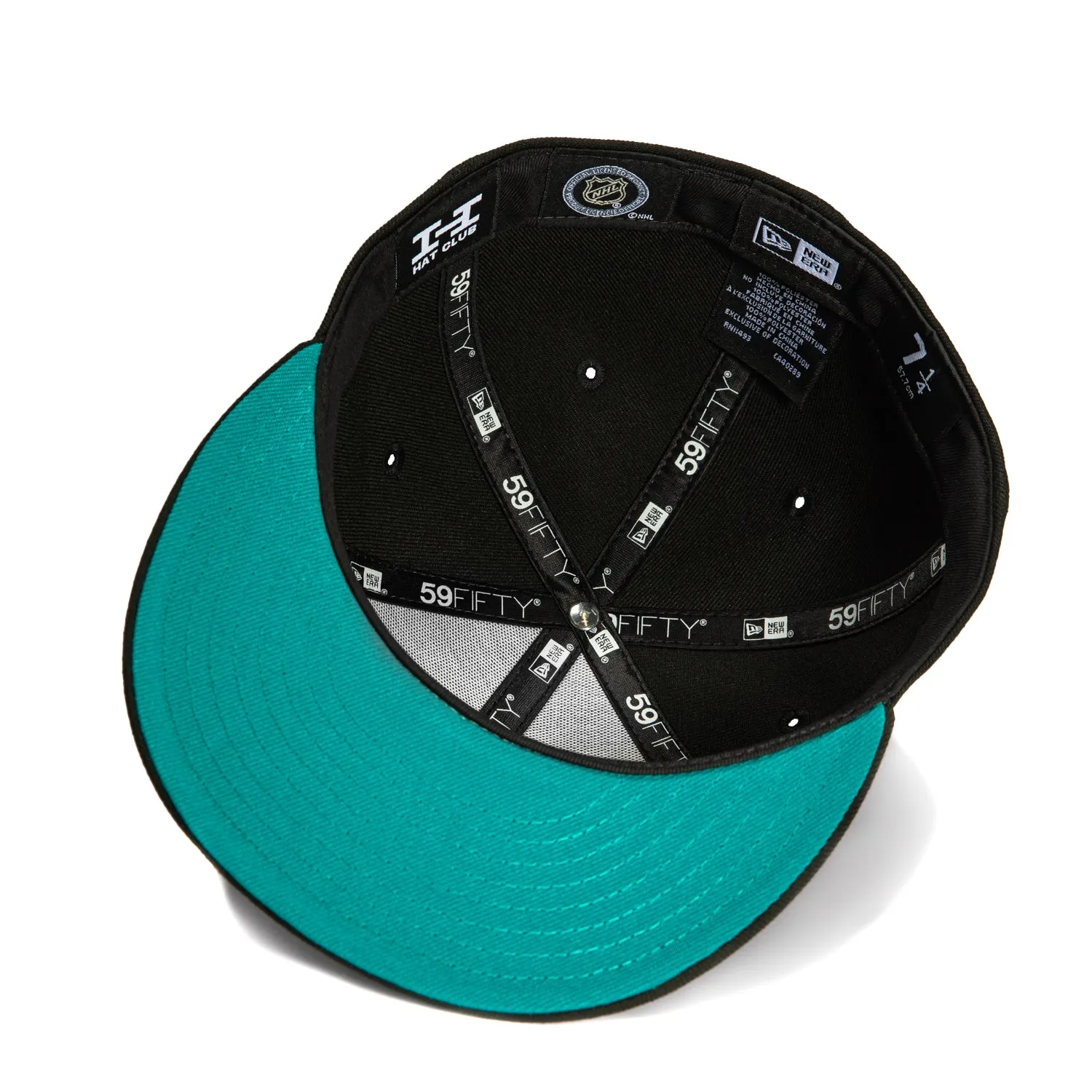 New Era 59Fifty San Jose Sharks Team UV Hat - Black