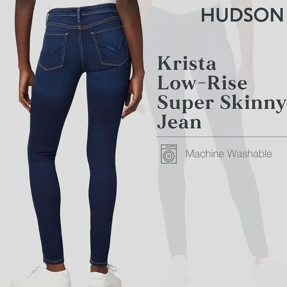 New Hudson Krista Skinny Denim Jeans Dark Wash Women's size 26