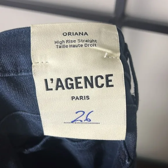 NEW L’AGENCE Oriana High Rise Jeans in Montero Size 26