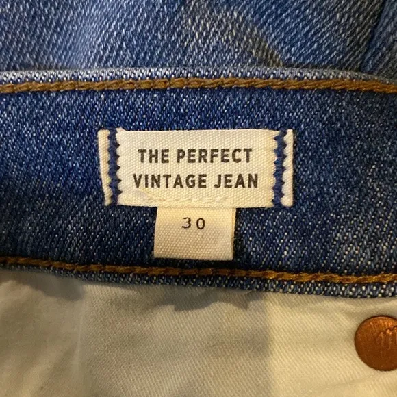 NEW MADEWELL | The Perfect Vintage Crop denim designer Jeans women size 30