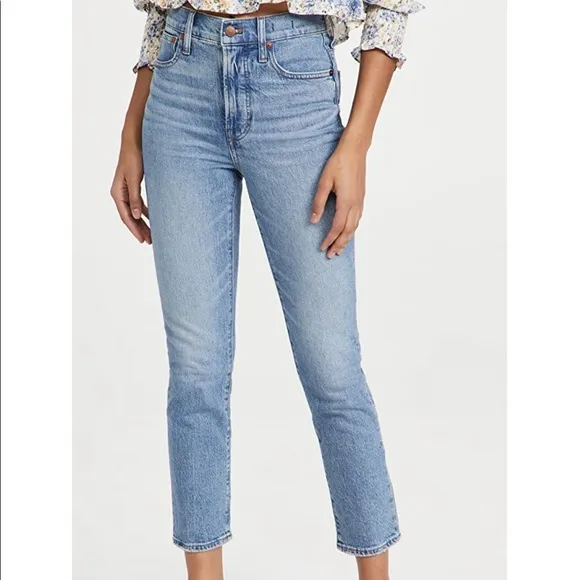 NEW MADEWELL | The Perfect Vintage Crop denim designer Jeans women size 30