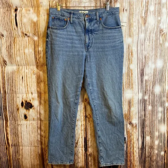 NEW MADEWELL | The Perfect Vintage Crop denim designer Jeans women size 30
