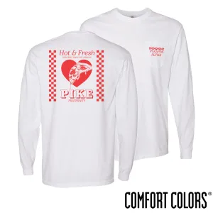 New! Pike Hot and Fresh Pizza Long Sleeve Tee