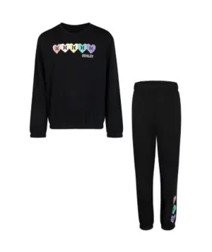 New with tags! HURLEY Girls 2-piece Fleece Crew Jogger Set Super Comfy - Size: 5/6 Retails $70 
