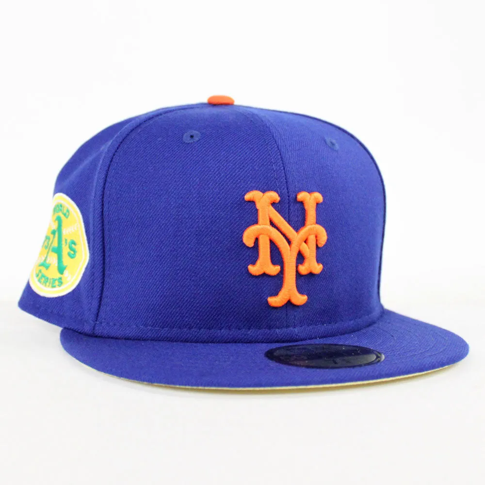 New York Mets 1973 World Series 59Fifty New Era Fitted Hat (Blue Soft Yellow Under Brim)