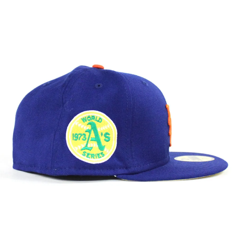 New York Mets 1973 World Series 59Fifty New Era Fitted Hat (Blue Soft Yellow Under Brim)