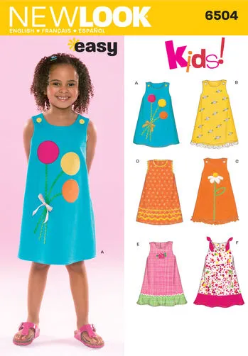 Newlook Pattern 6504 Child Dresses