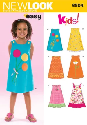 Newlook Pattern 6504 Child Dresses