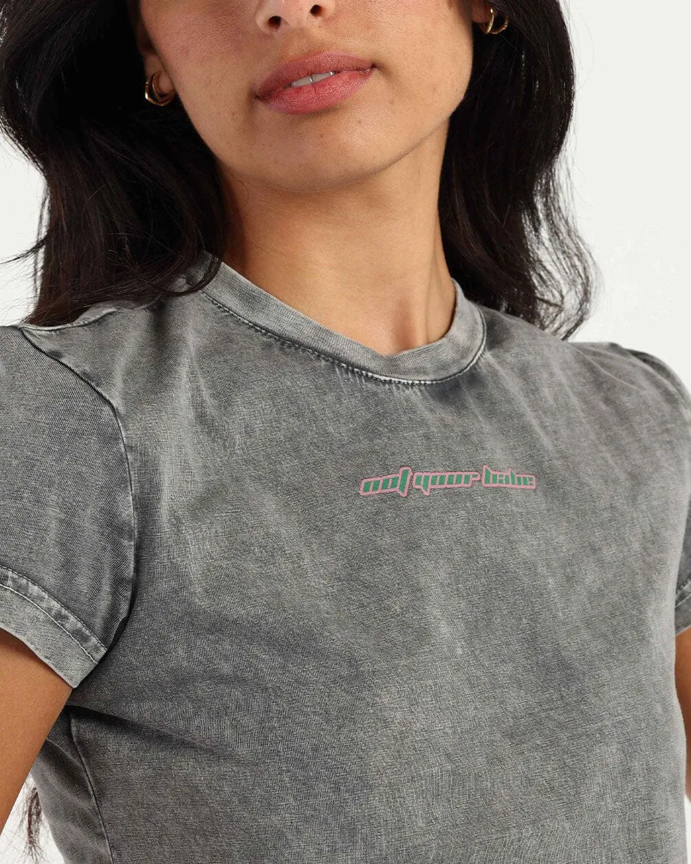 Not Your Baby Cropped Washed Tee