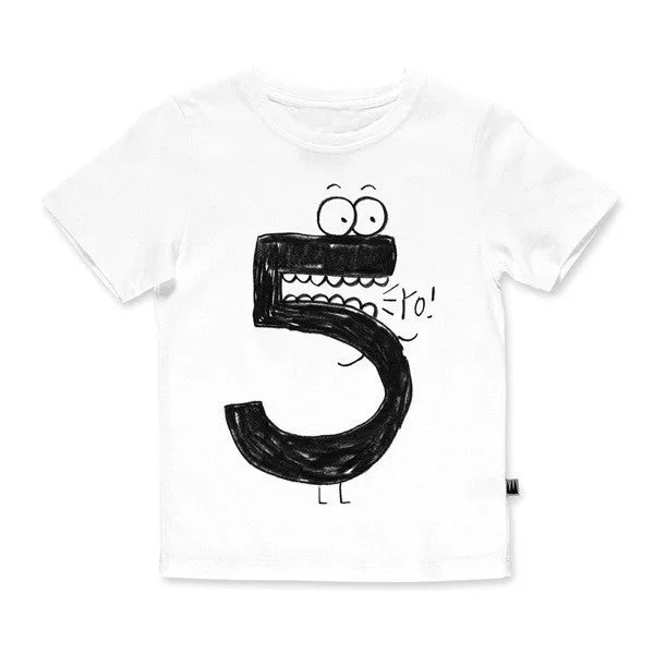 Number Letter Boys Print T shirt For Kids Summer T-shirts Baby Boy Funny Birthday T-shirts Kids Boys Casual Tops CG052