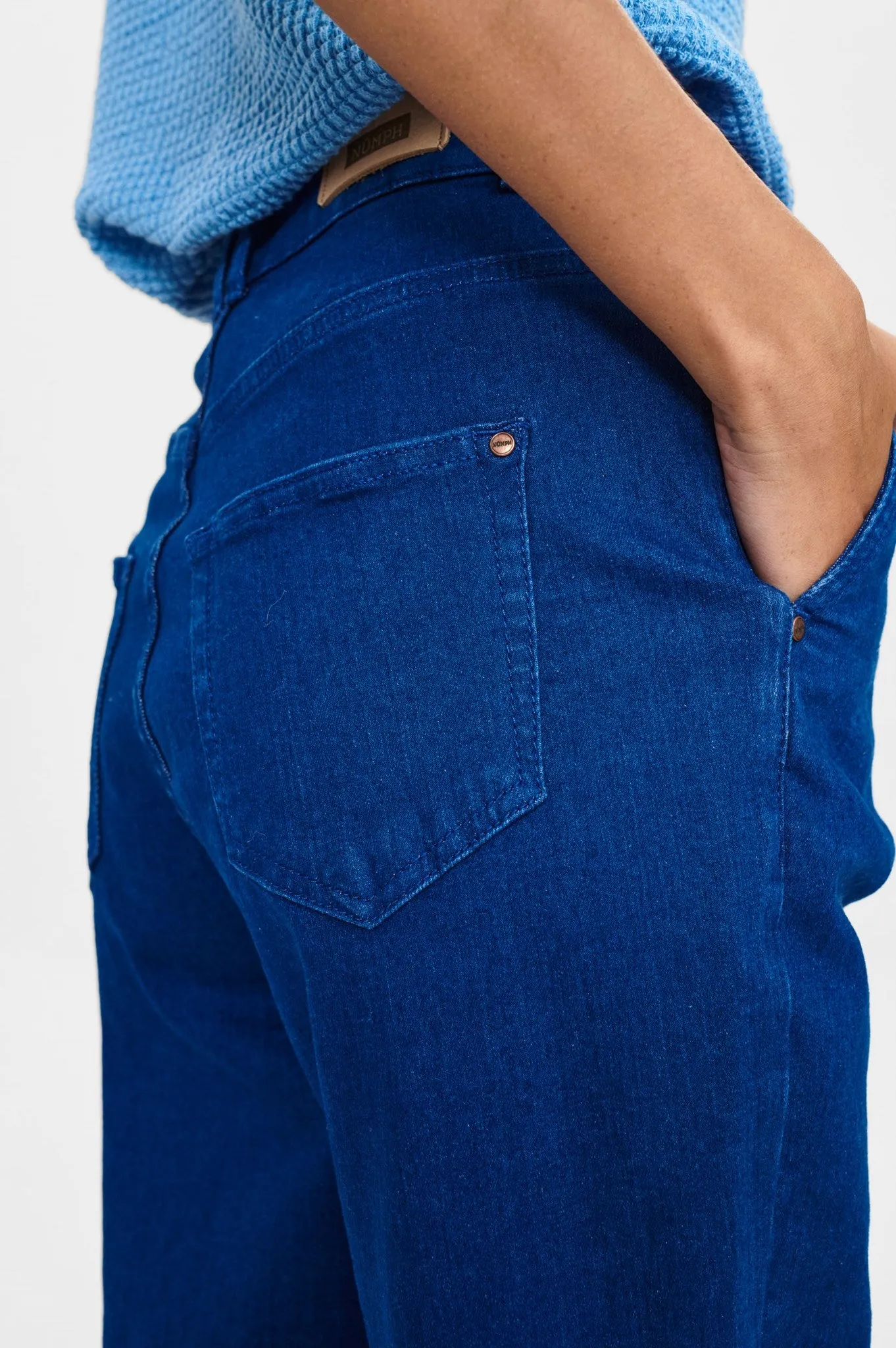 NUSTORMY STR. JEANS - Vintage Blue Denim