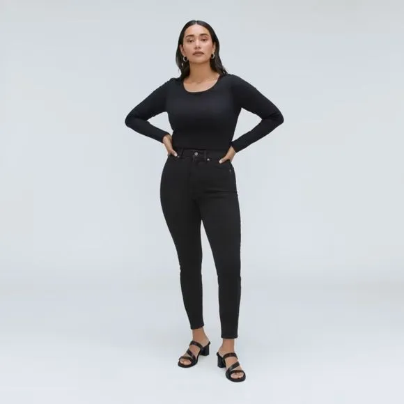 NWT Everlane Jeans/ The Curvy Way-High® Skinny CROP Jean Size 28 Eco-Friendly*