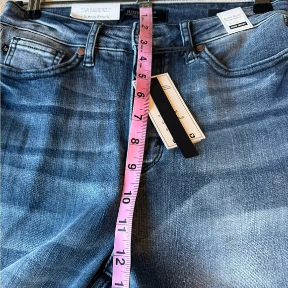 NWT Judy Blue Dark Wash High Rise Tummy Control Contrast Wash Skinny Jean 5/27
