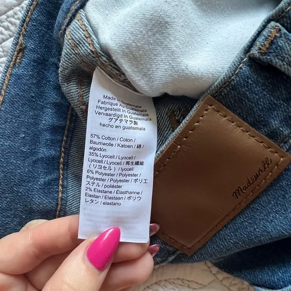 NWT - Madewell - Petite 10&quot; High-Rise Skinny Jeans in Dewitt Wash: Button-Front