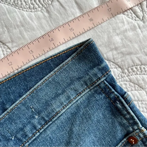 NWT - Madewell - Petite 10&quot; High-Rise Skinny Jeans in Dewitt Wash: Button-Front
