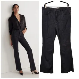 NWT Madewell Skinny Flare Jeans in Bellhaven Wash: Slit-Hem Edition Size 32