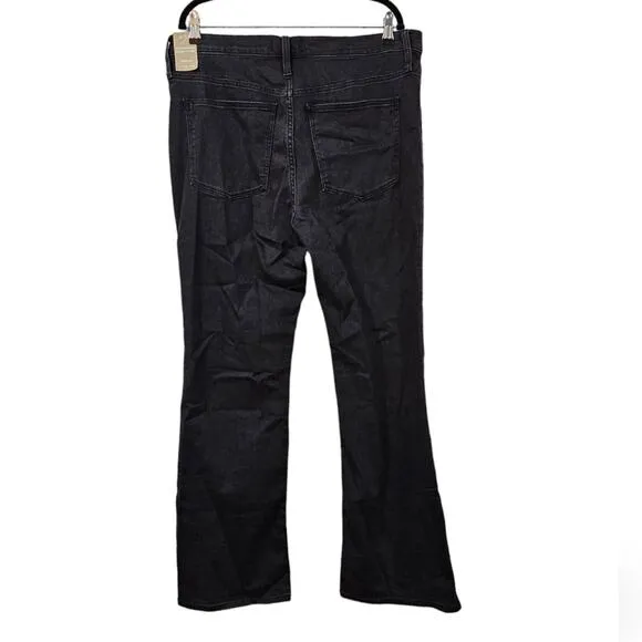 NWT Madewell Skinny Flare Jeans in Bellhaven Wash: Slit-Hem Edition Size 32