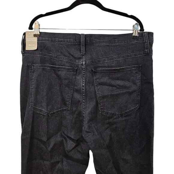 NWT Madewell Skinny Flare Jeans in Bellhaven Wash: Slit-Hem Edition Size 32