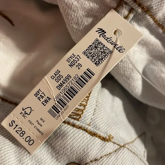 NWT | Madewell‎ The Perfect Vintage Light Wash Wide Leg Crop Jean Edmunds Wash