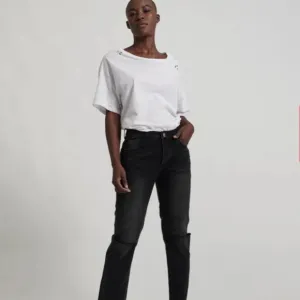 NWT One Teaspoon Truckers Mid Rise Straight Leg Distressed Jeans in Volcanic 26
