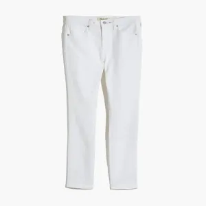 NWT Womens Size 24 25 or 25P Madewell 10&quot; High-Rise Skinny Jeans in Pure White