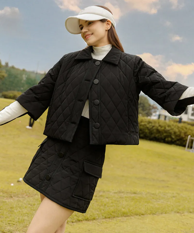 OBER Golf Diamond Quilting Padding Skirt Set