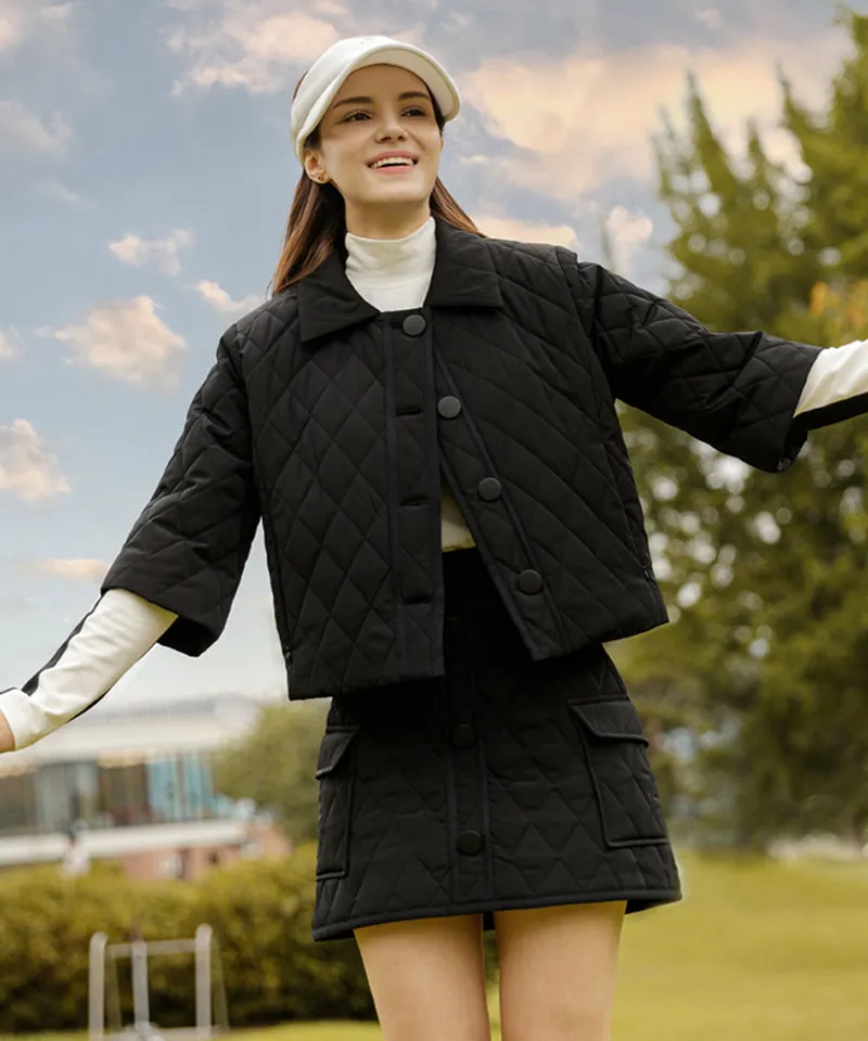 OBER Golf Diamond Quilting Padding Skirt Set