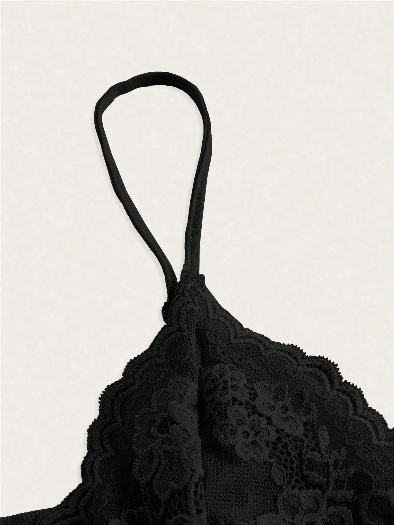 Obsidian Phoenix Women’s Black Lace Bow Crop Top
