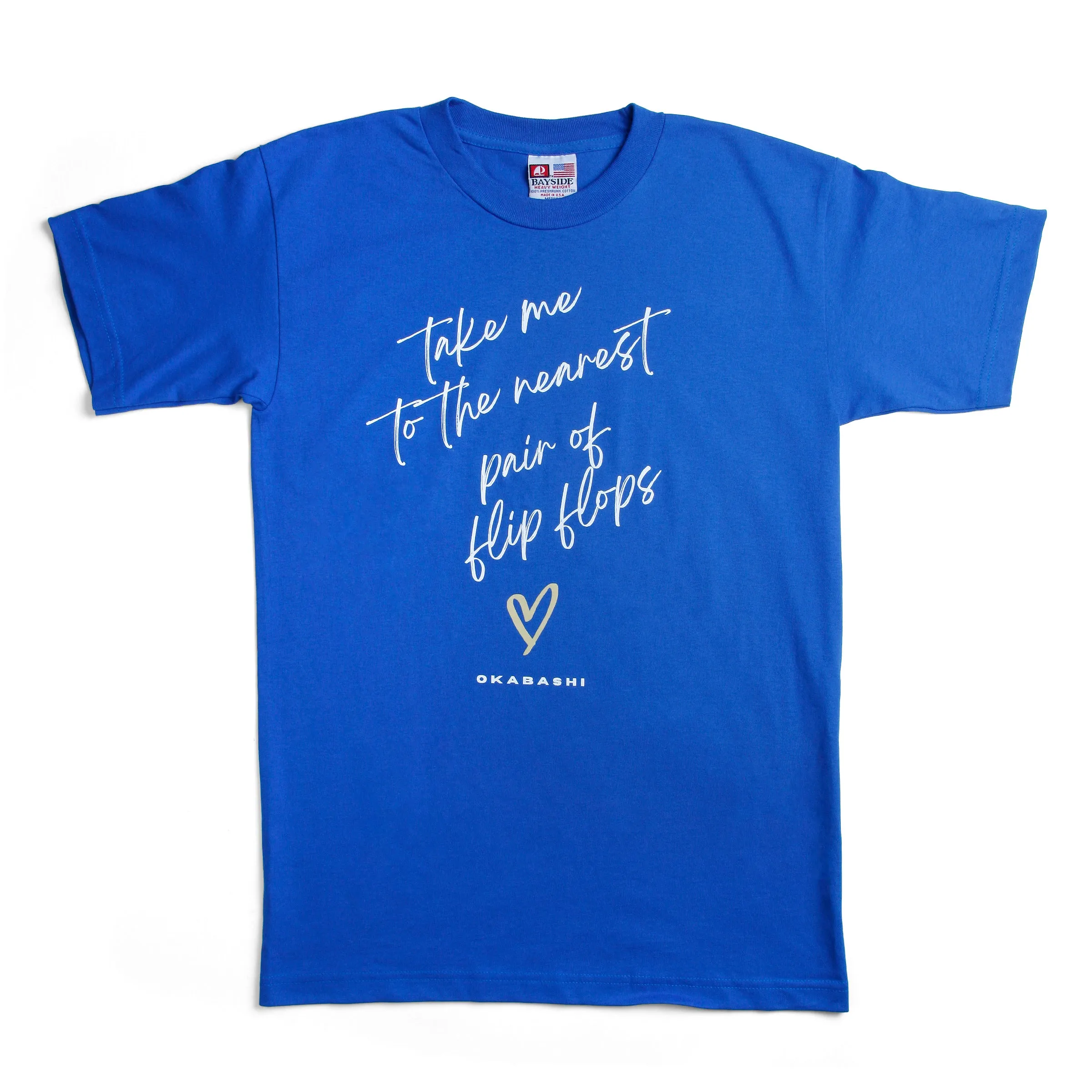 Okabashi Heart Logo Unisex Adult T-Shirt