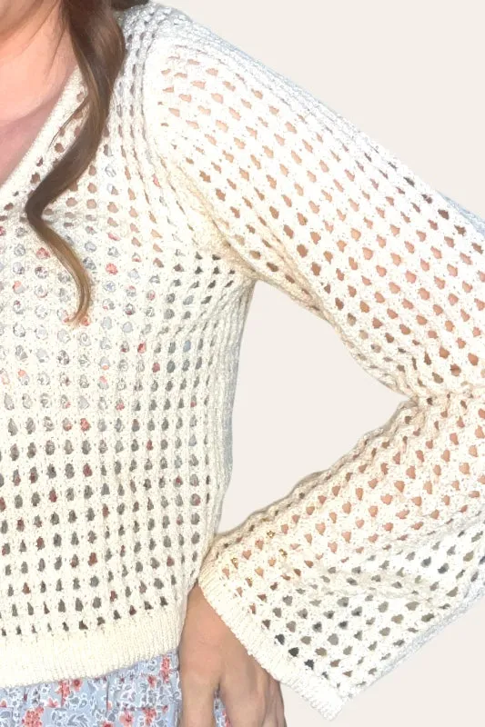Ophelia Knitted Long Sleeve Tie Front Cardigan