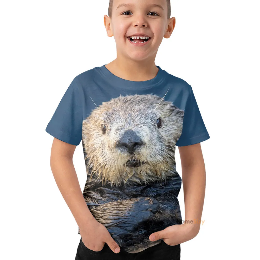 Otter - 3D Kid Tshirt QT211730Hf