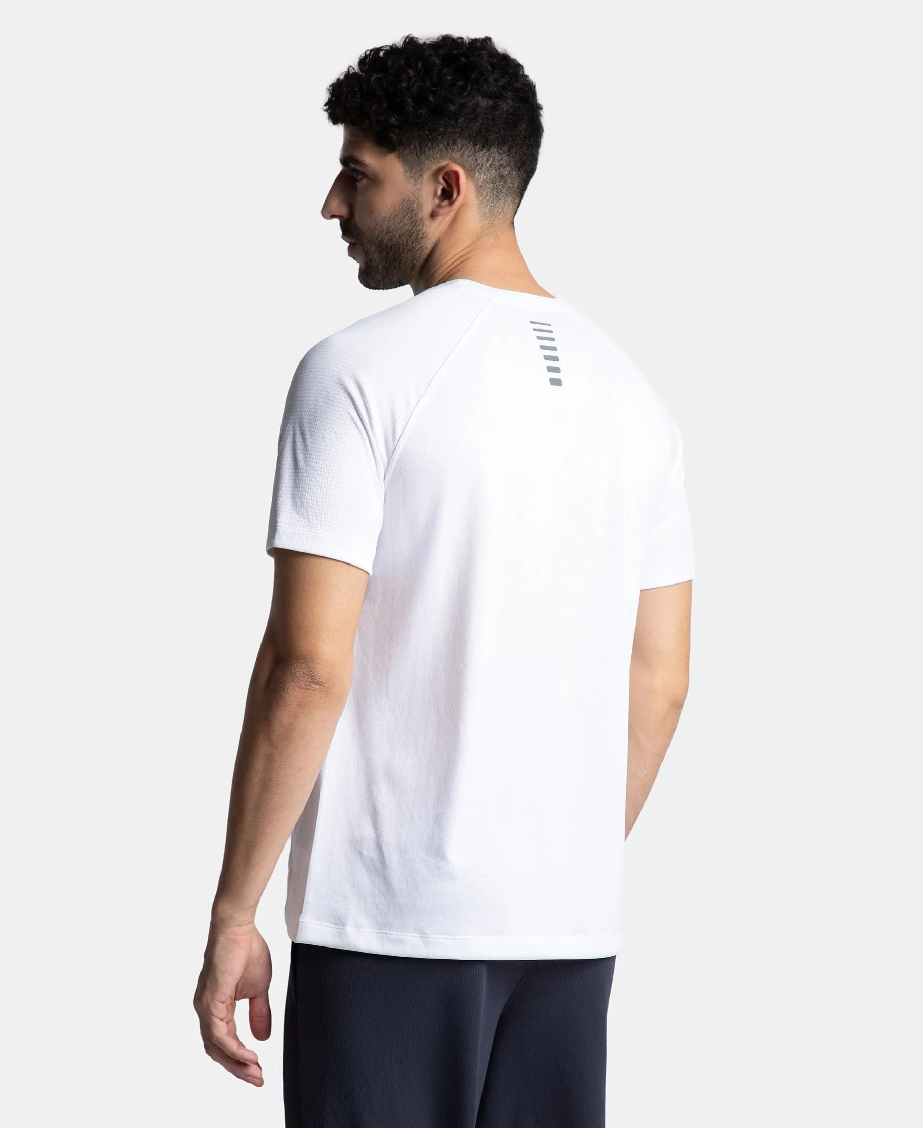 Pack of 2 Lightweight Microfiber Solid Round Neck Half Sleeve T-Shirt with Breathable Mesh - White & Iceberg Green