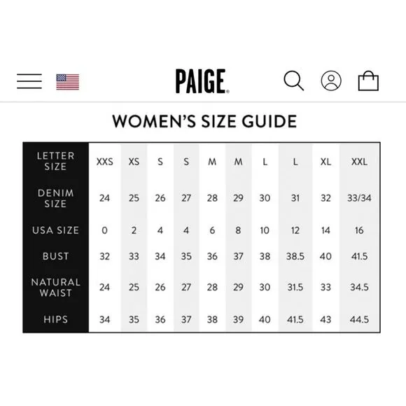PAIGE Super Wide Leg High Rise Jeans, 90's Inspired Grunge, Size 29 / 8, GUC