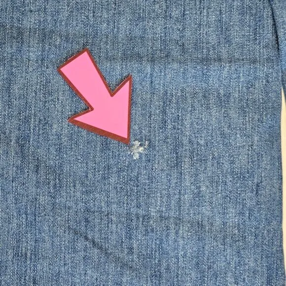 PAIGE Super Wide Leg High Rise Jeans, 90's Inspired Grunge, Size 29 / 8, GUC