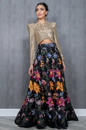 PALLAVI Floral Lehenga Skirt