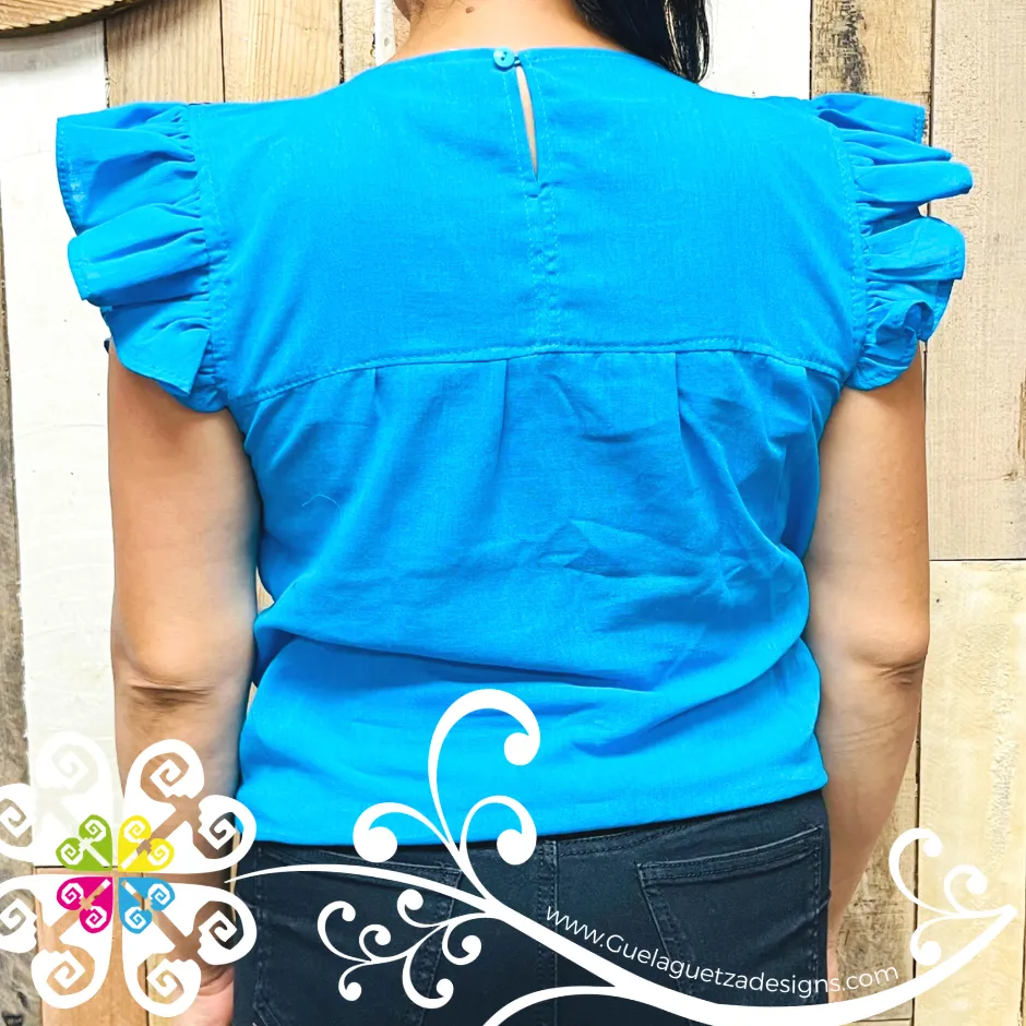 Paloma Top - Short Flutter Sleeve