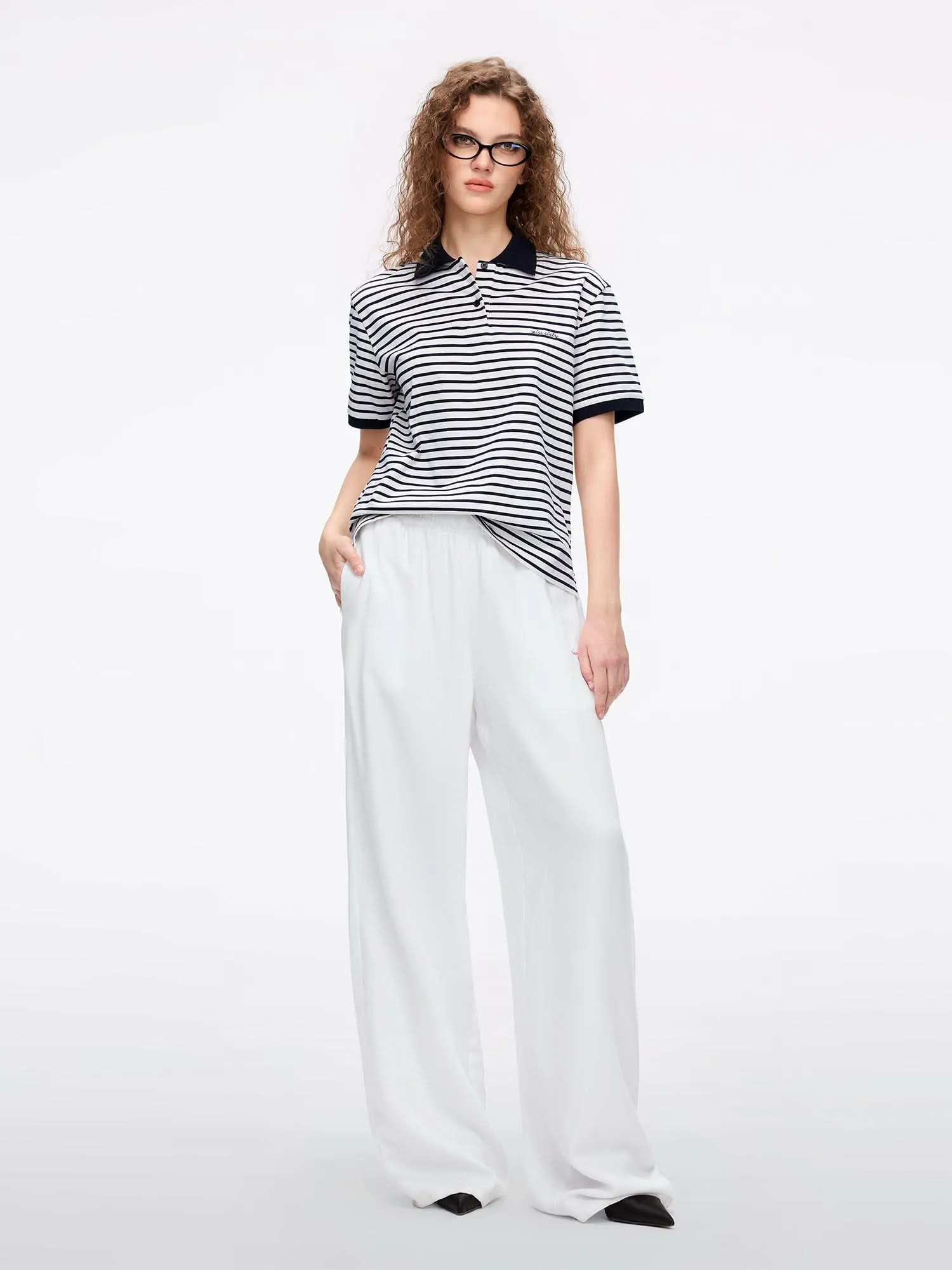 Paneled Tencel Denim Jeans
