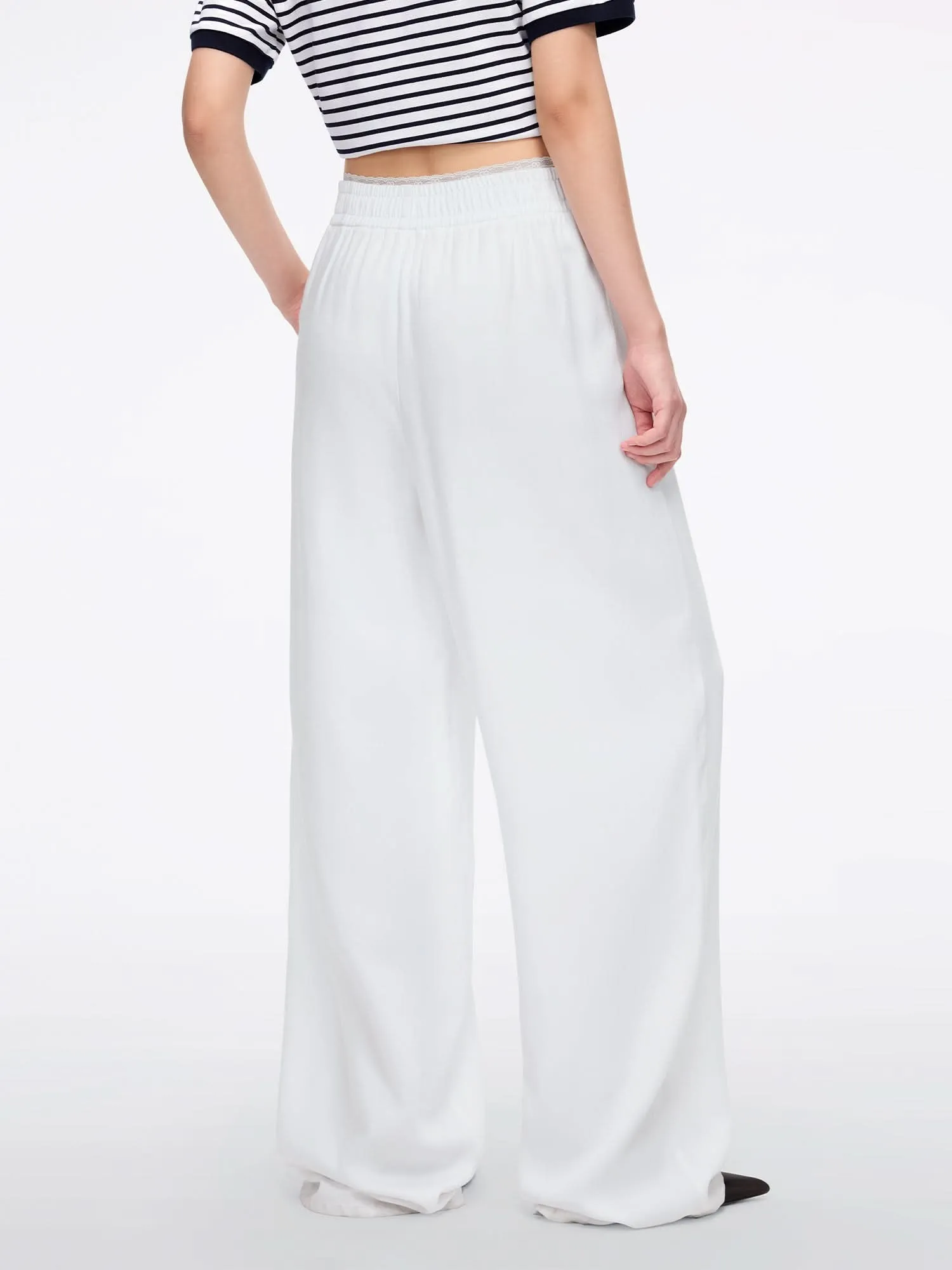 Paneled Tencel Denim Jeans