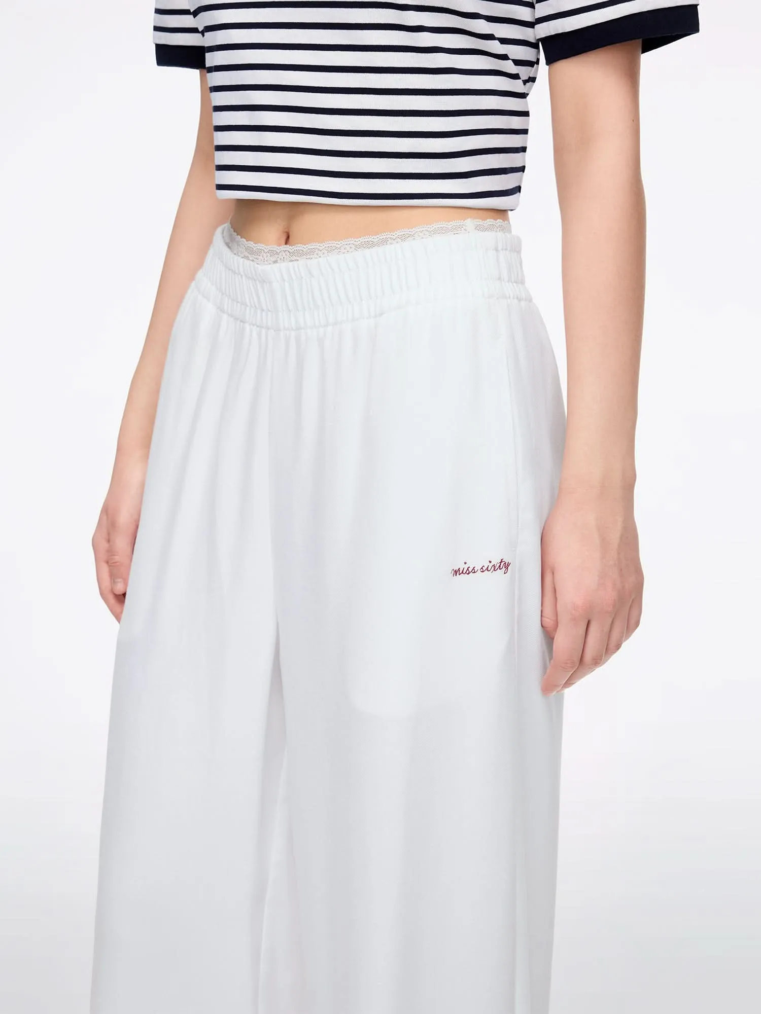 Paneled Tencel Denim Jeans