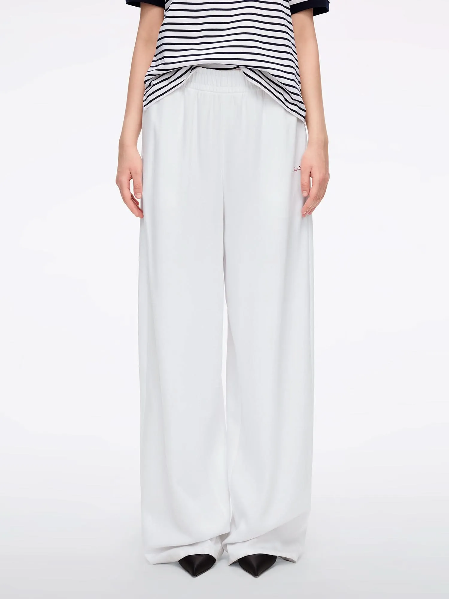 Paneled Tencel Denim Jeans