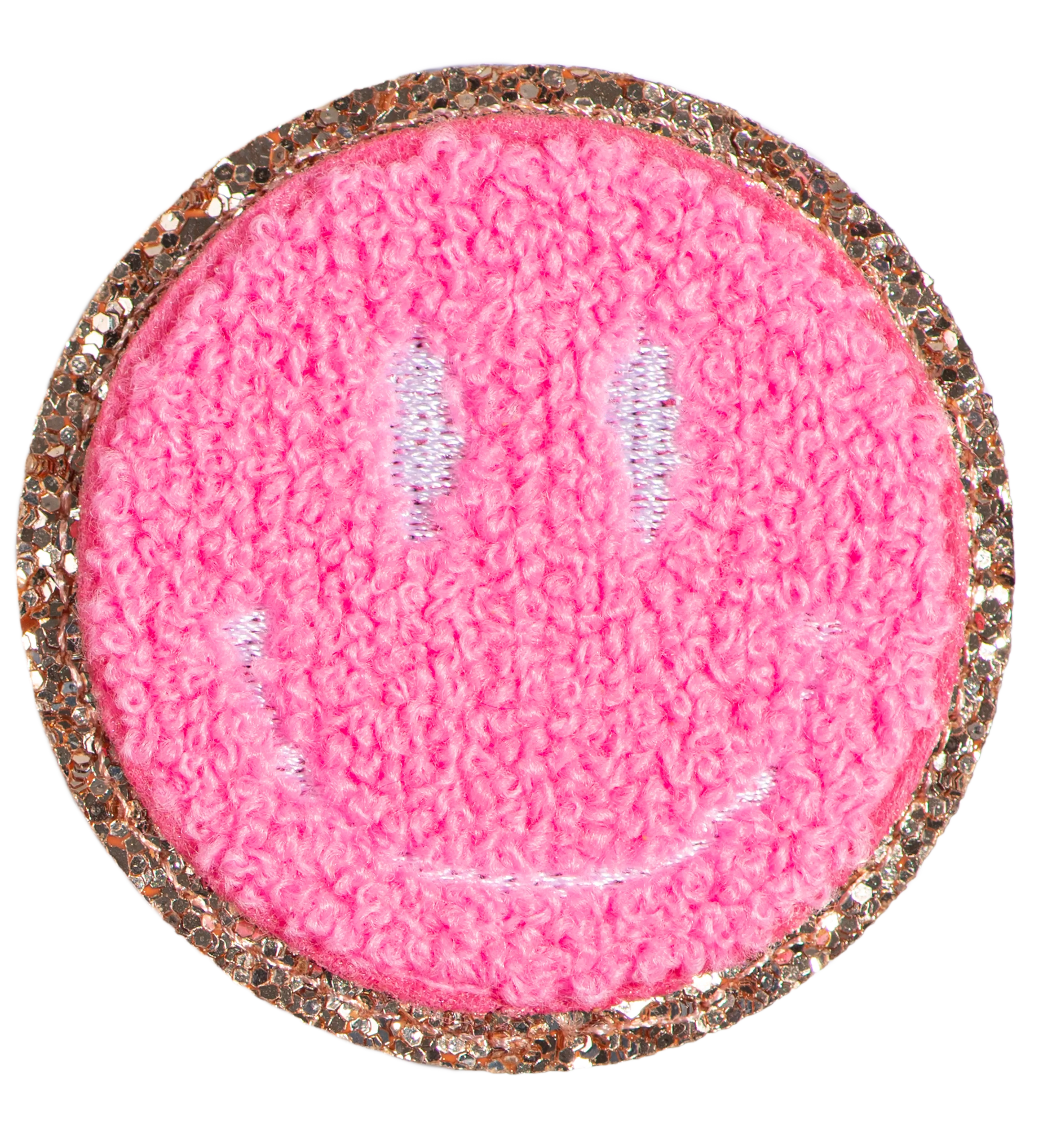 Patch - Neon Pink Smiley face