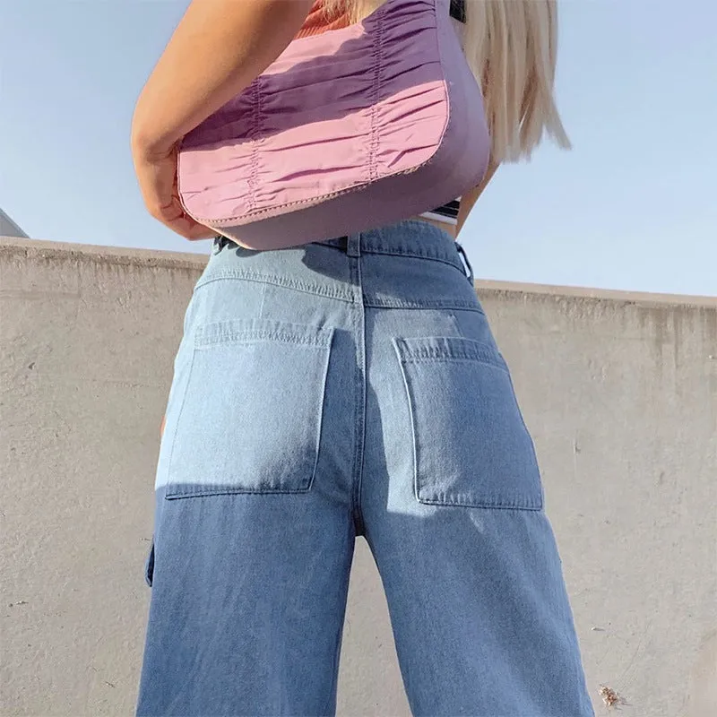 Patch Pocket Y2K Baggy Cargo Jeans