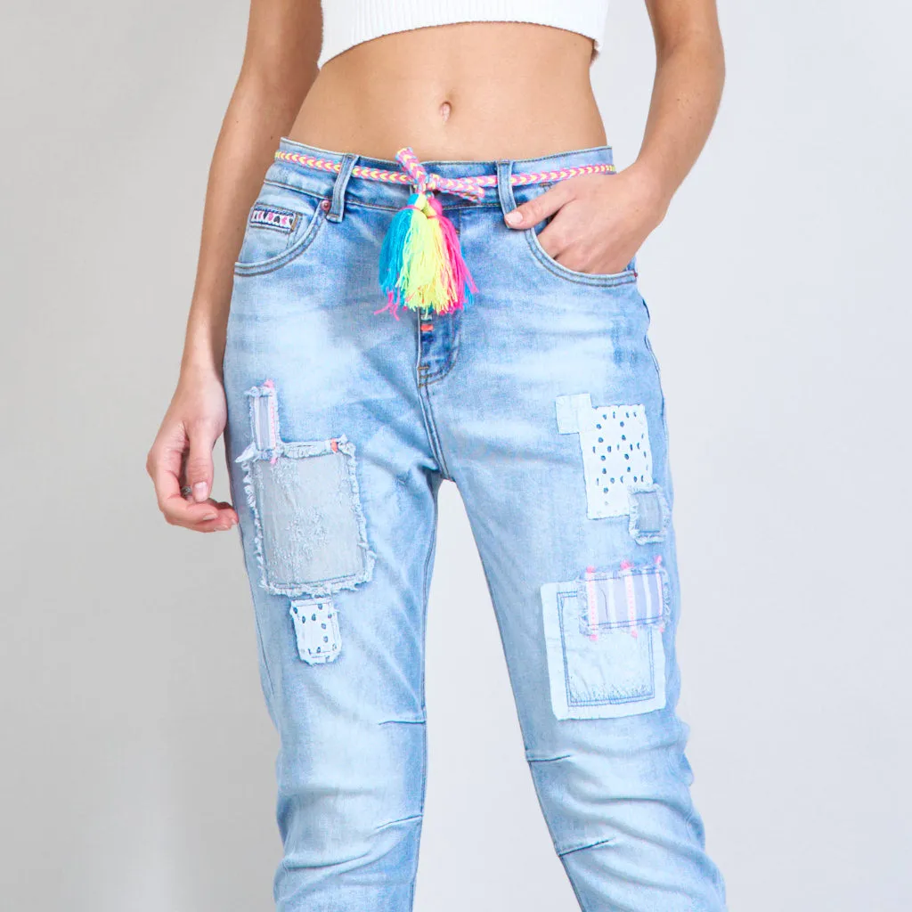 Patched Jeans Light