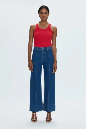 Penny Ankle Pintuck High Rise Wide