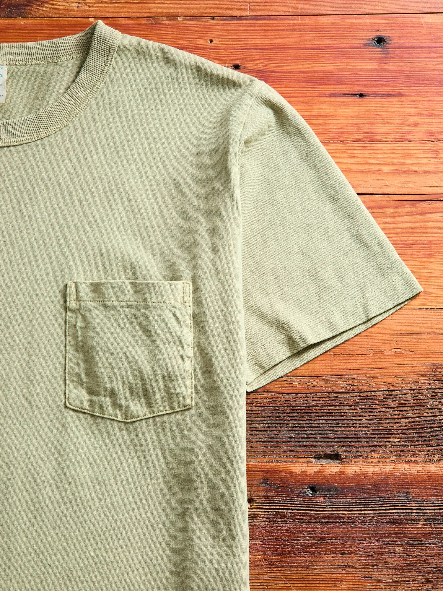 Pigment Dyed Pocket Tee in Dusty Zeder