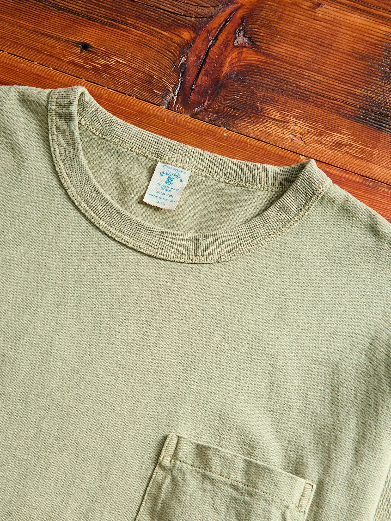 Pigment Dyed Pocket Tee in Dusty Zeder