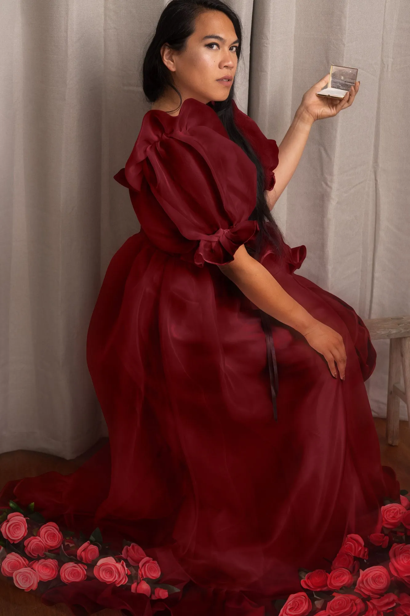 Pillow Dream Blood Red Tulle Dress