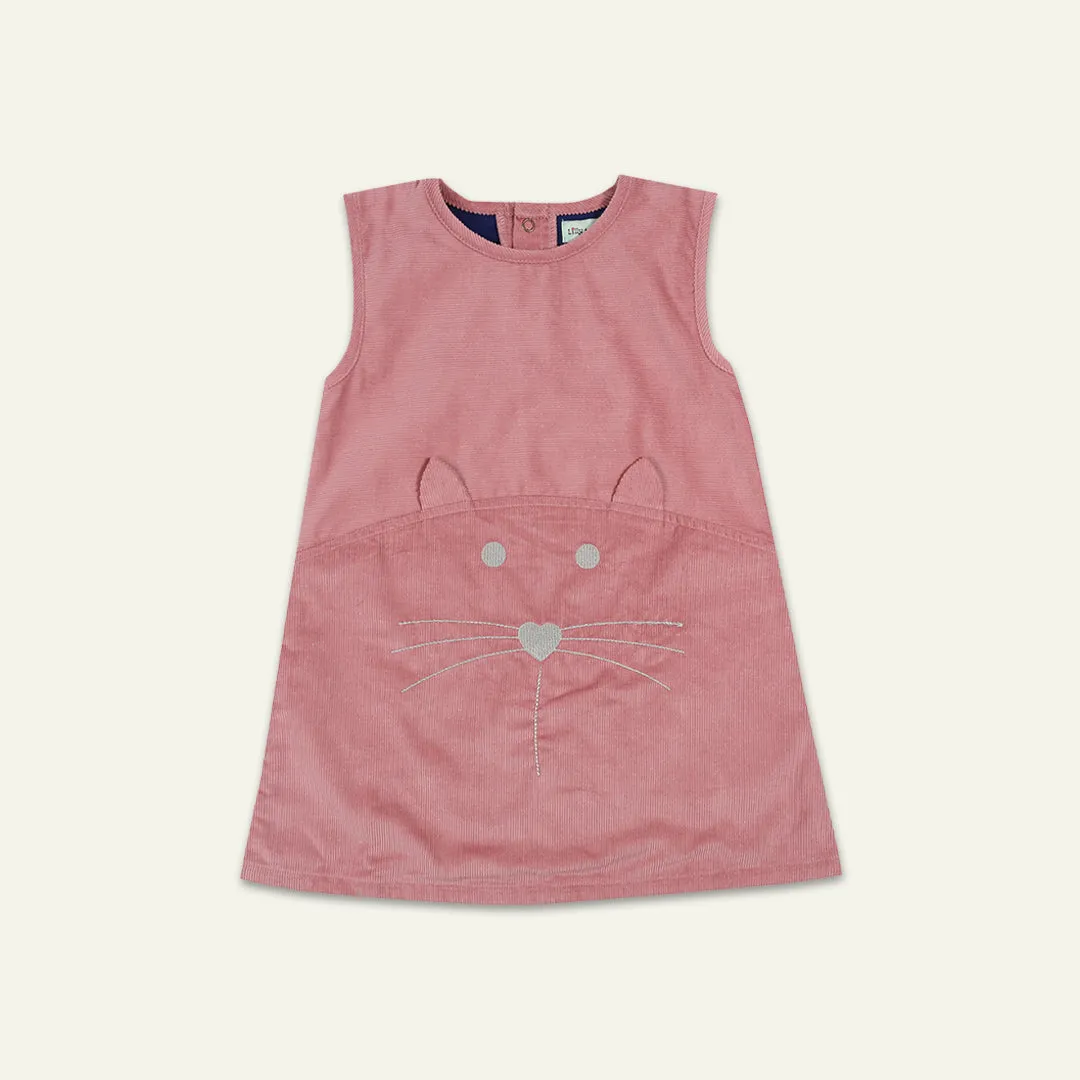 Pink Kitty Applique Dress